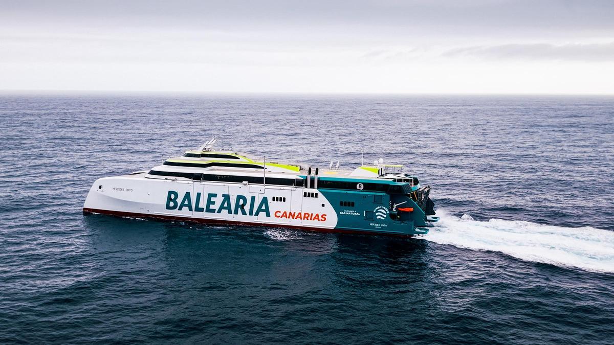 El nuevo 'fast ferry' de Baleària que operará en Canarias.