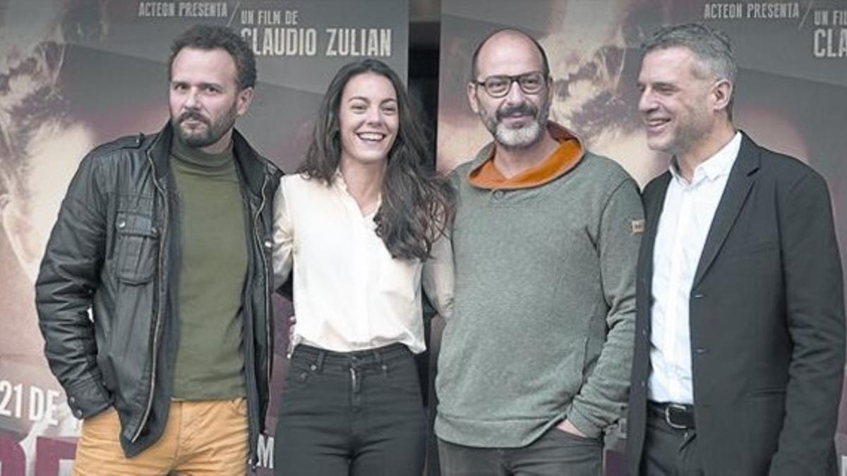 Mirada al pasado 8 Marc Martínez, Vicky Luengo, Josep Julien y Claudio Zulian, la semana pasada en Barcelona.