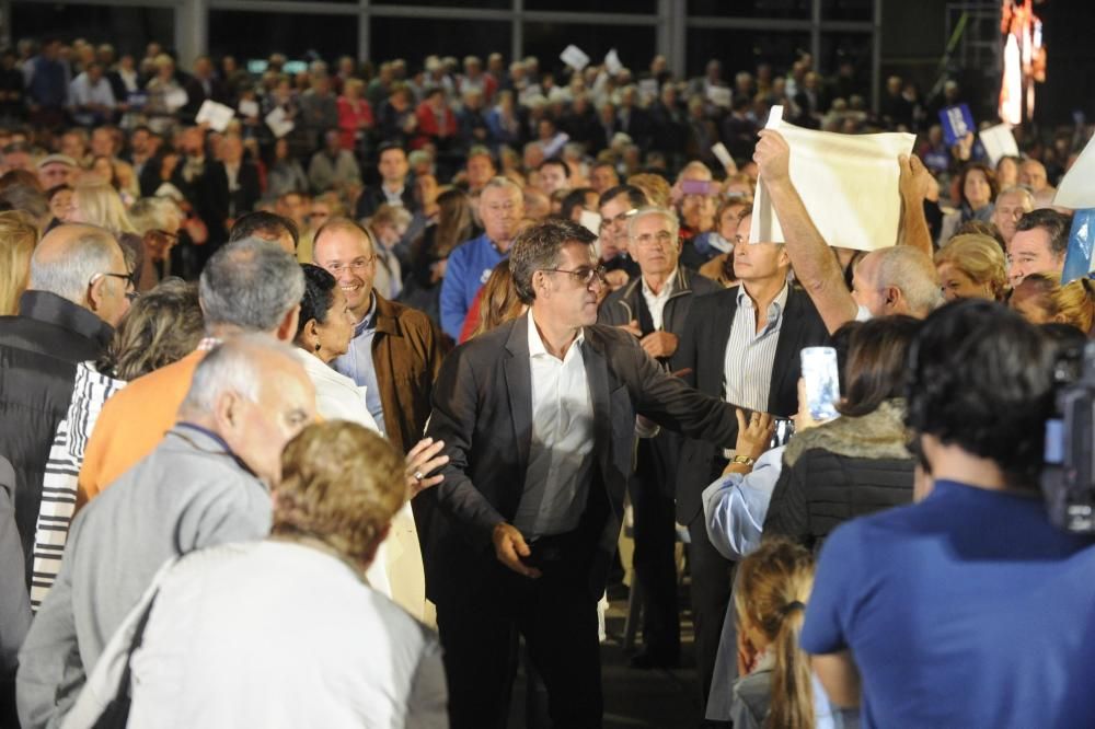 Feijóo, en el mitin del PP en A Coruña