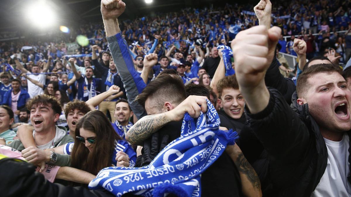 Así fue el partido entre el Real Oviedo y el Racing de Santander