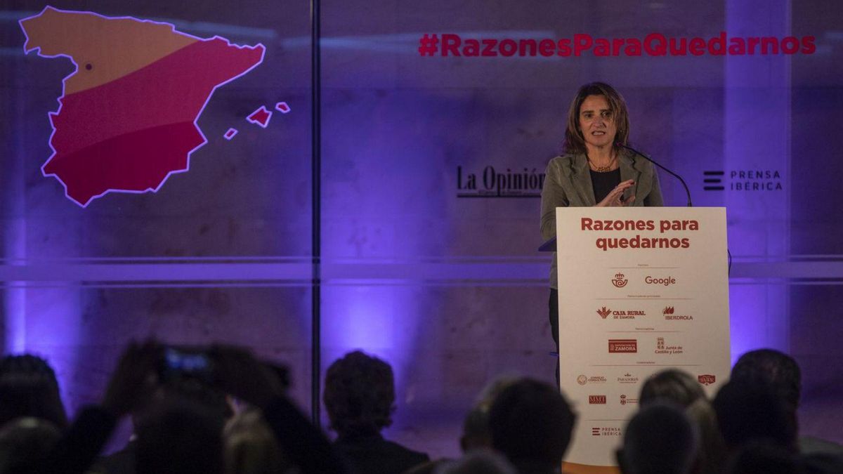 Ribera, durante su participación en el congreso “Razones para quedarnos”, en 2020.