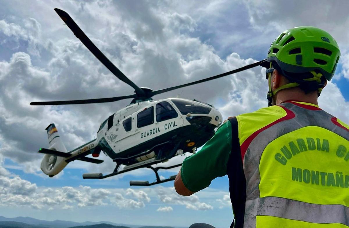 Archivbild eines Einsatzes der Guardia Civil in den Bergen.