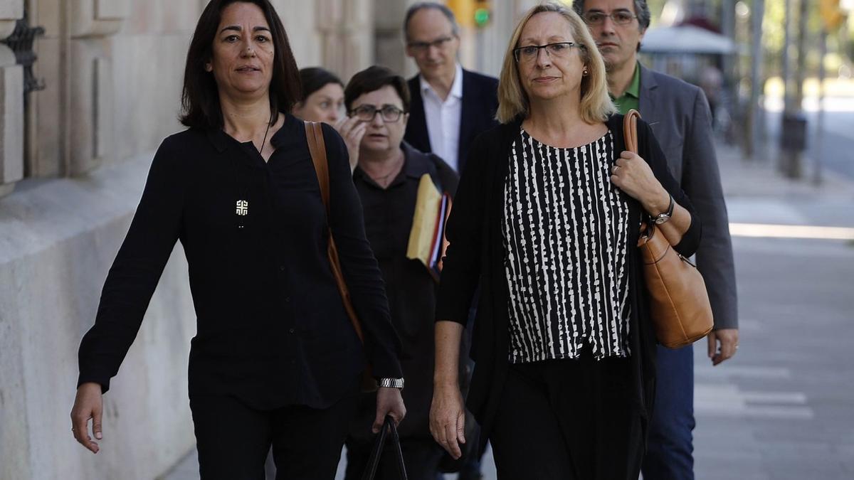 Assumpta Escarp llega a la Audiencia de Barcelona