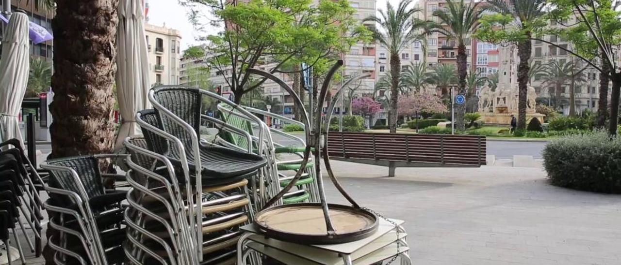 Las calles de Alicante, desiertas.