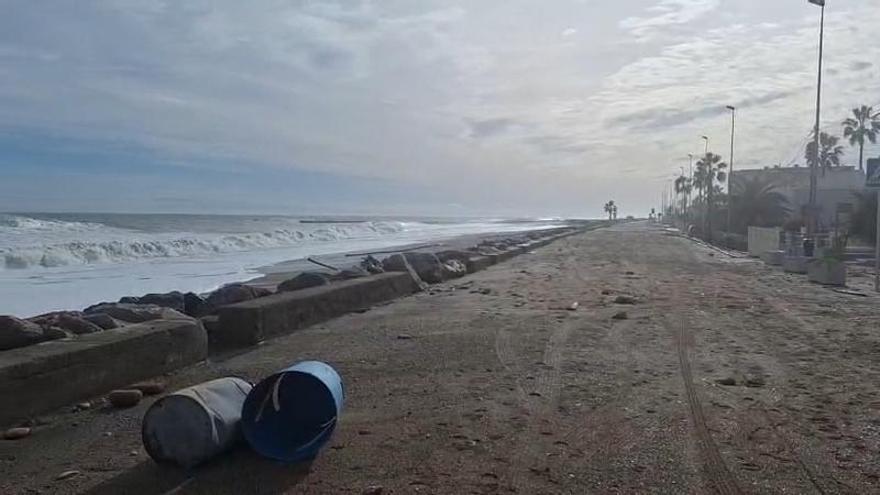 Un paisaje desolador. Así está Almassora tras el paso del temporal Harry