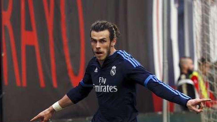 Bale, celebrando un gol. // Sergio Pérez