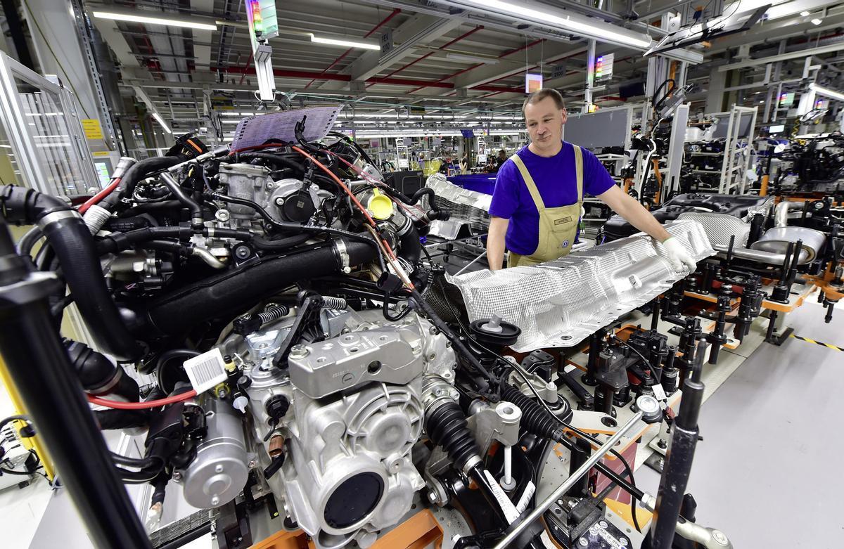 Imagen de archivo de la planta de Volkswagen en Zwickau, en el este de Alemania.
