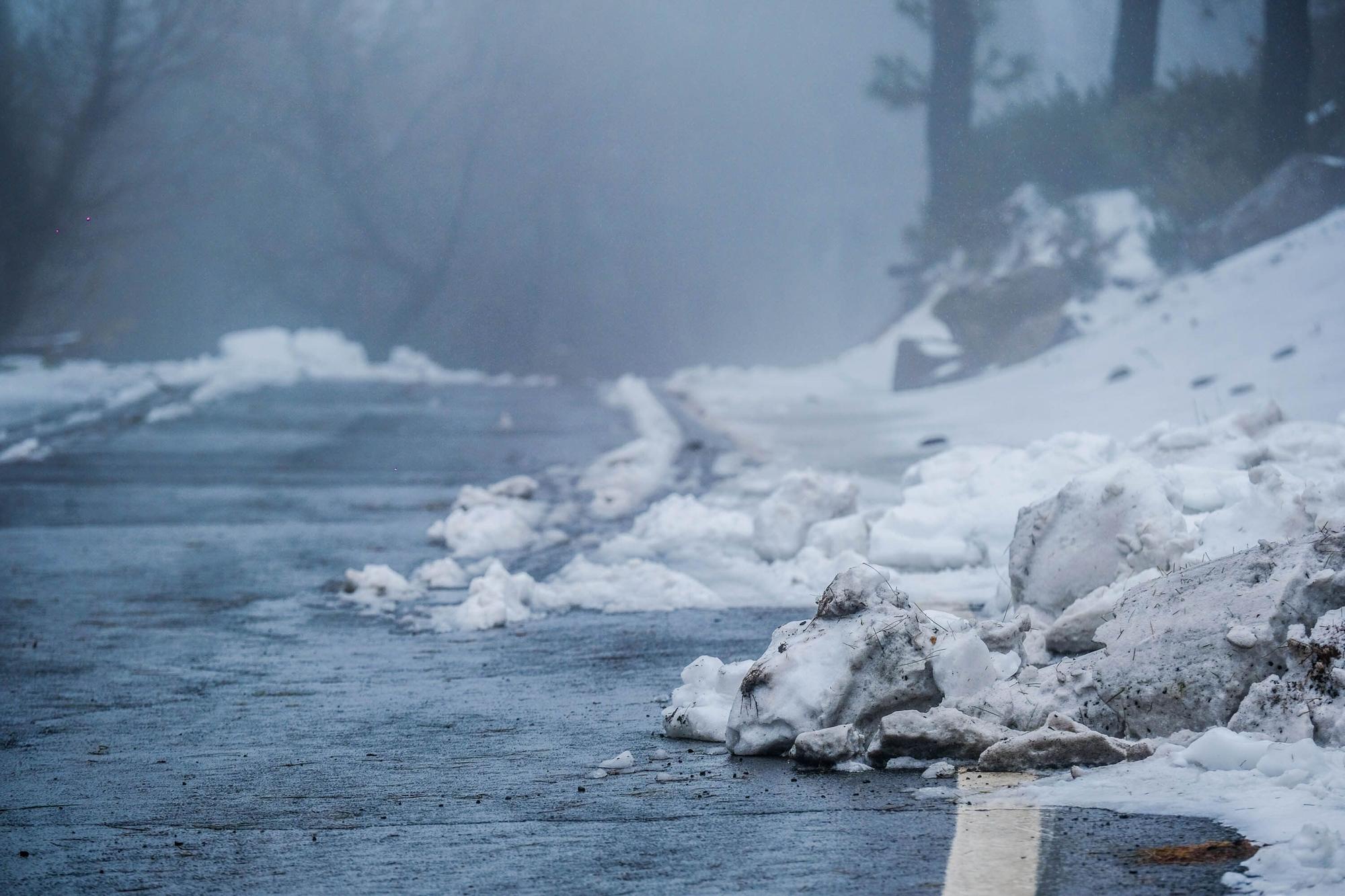 Nieve en la cumbre de Gran Canaria (15/03/2022)