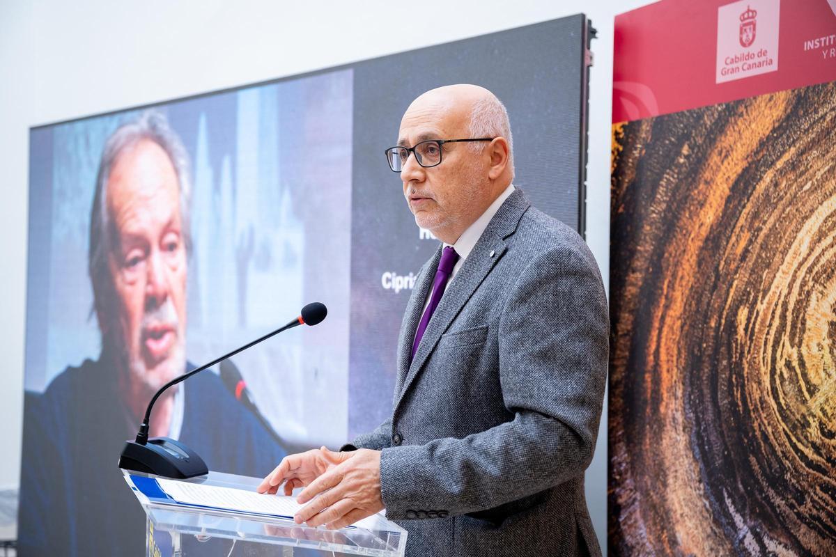 Homenaje del Cabildo de Gran Canaria a Cipriano Marín Cabrera