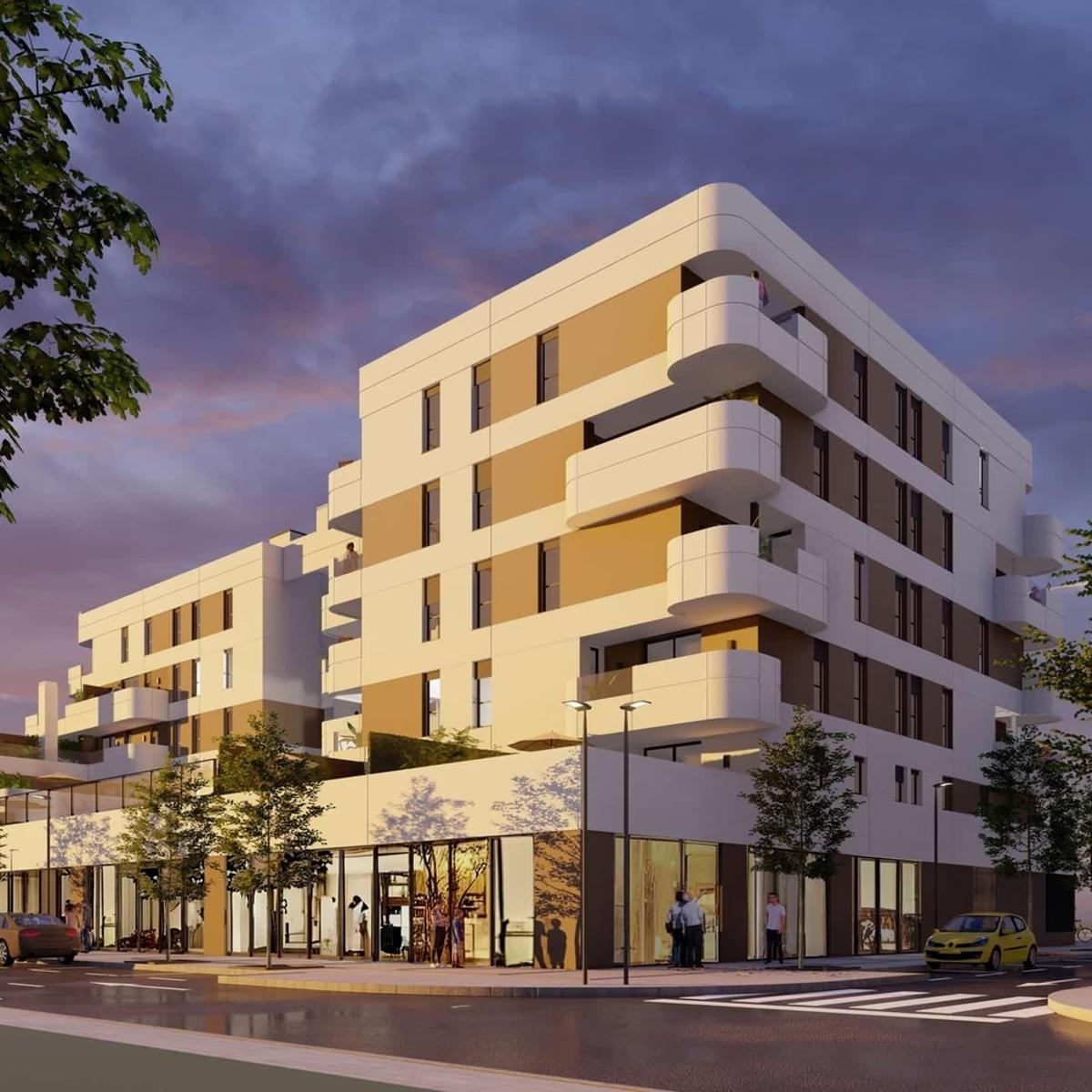 El Residencial Moncayo, una nueva promoción de viviendas de Palmas Altas, en imágenes
