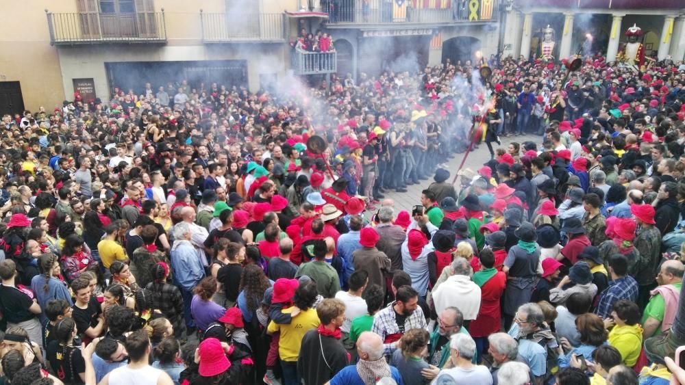 Inici de la Patum 2018 a la plaça de Sant Pere