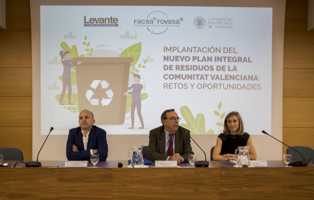 Jornada 'Implantación del Nuevo Plan Integral de Residuos de la Comunitat Valenciana' en la UPV