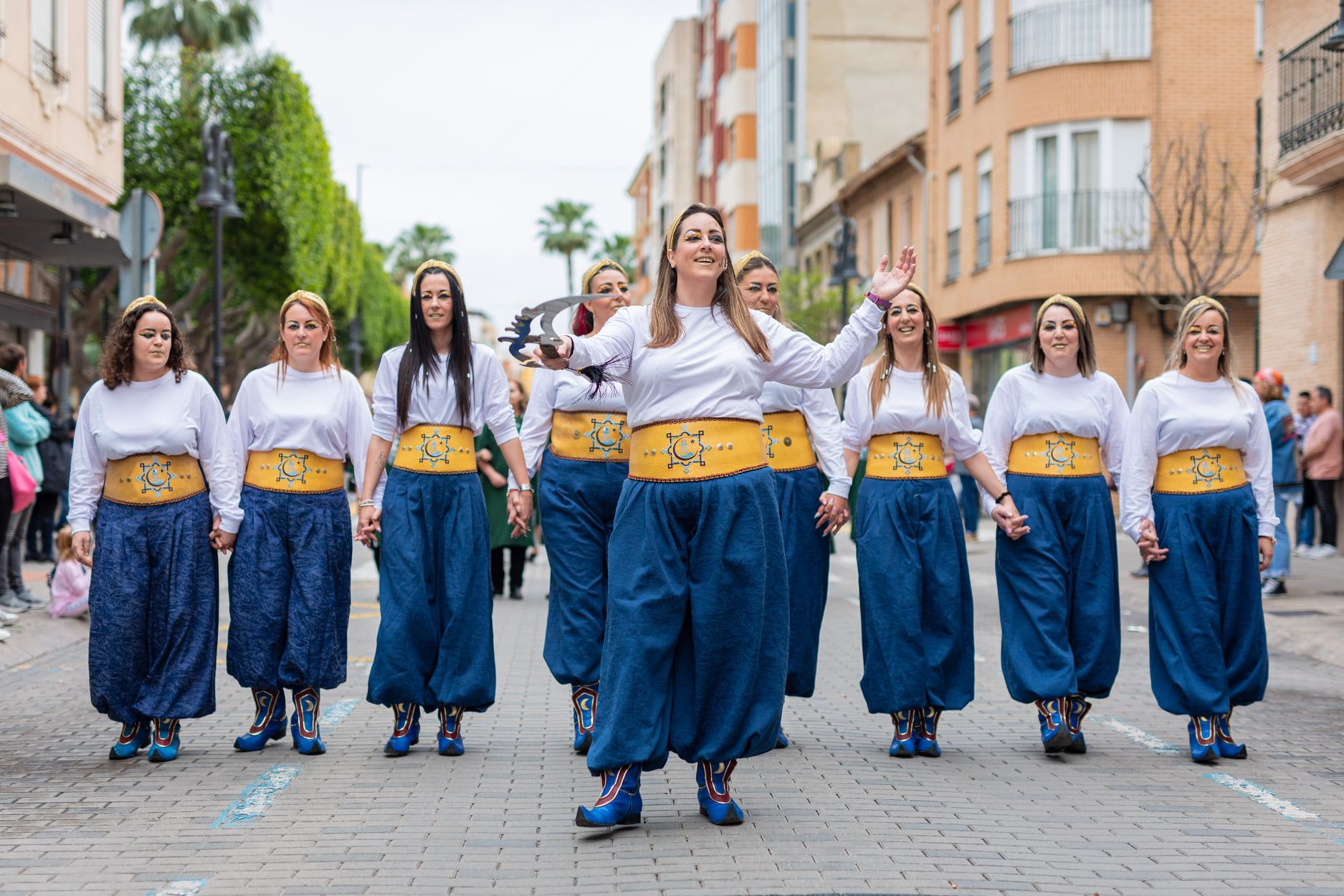 Celebración del Mig Any de los moros y cristianos Palmiters en Aldaia.