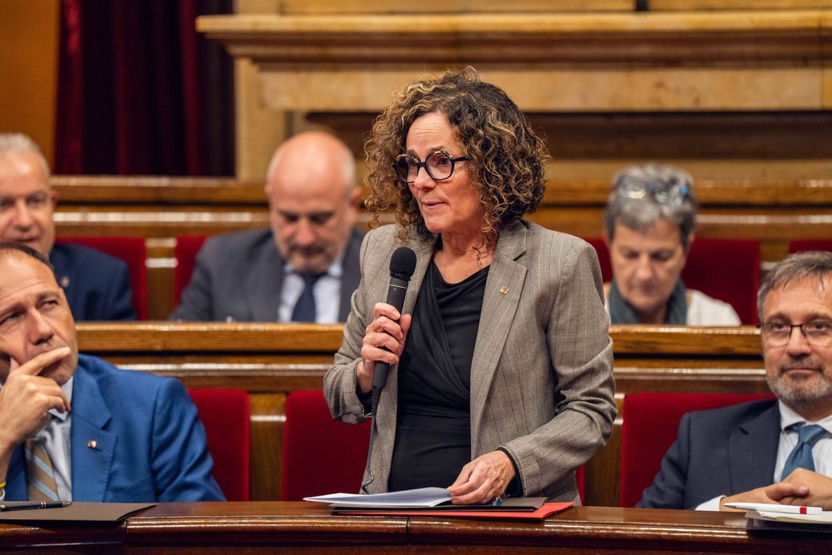 Sònia Hernández Almodóvar, consellera de Cultura, en el Parlament
