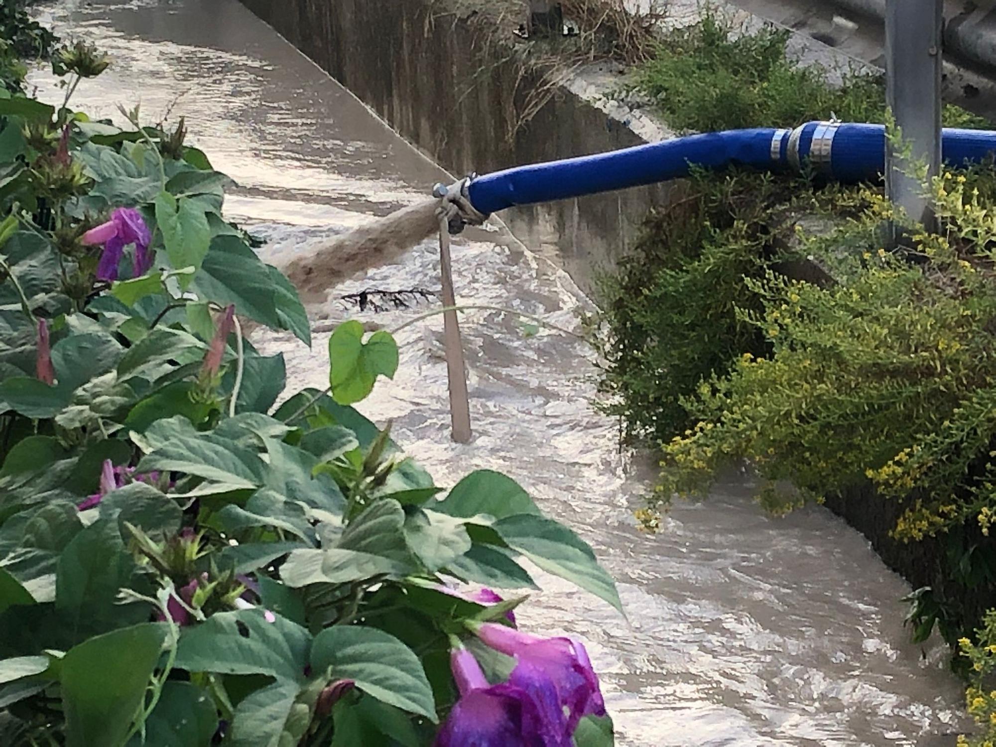 Se desborda el torrent del Puig Moltó en Montuïri