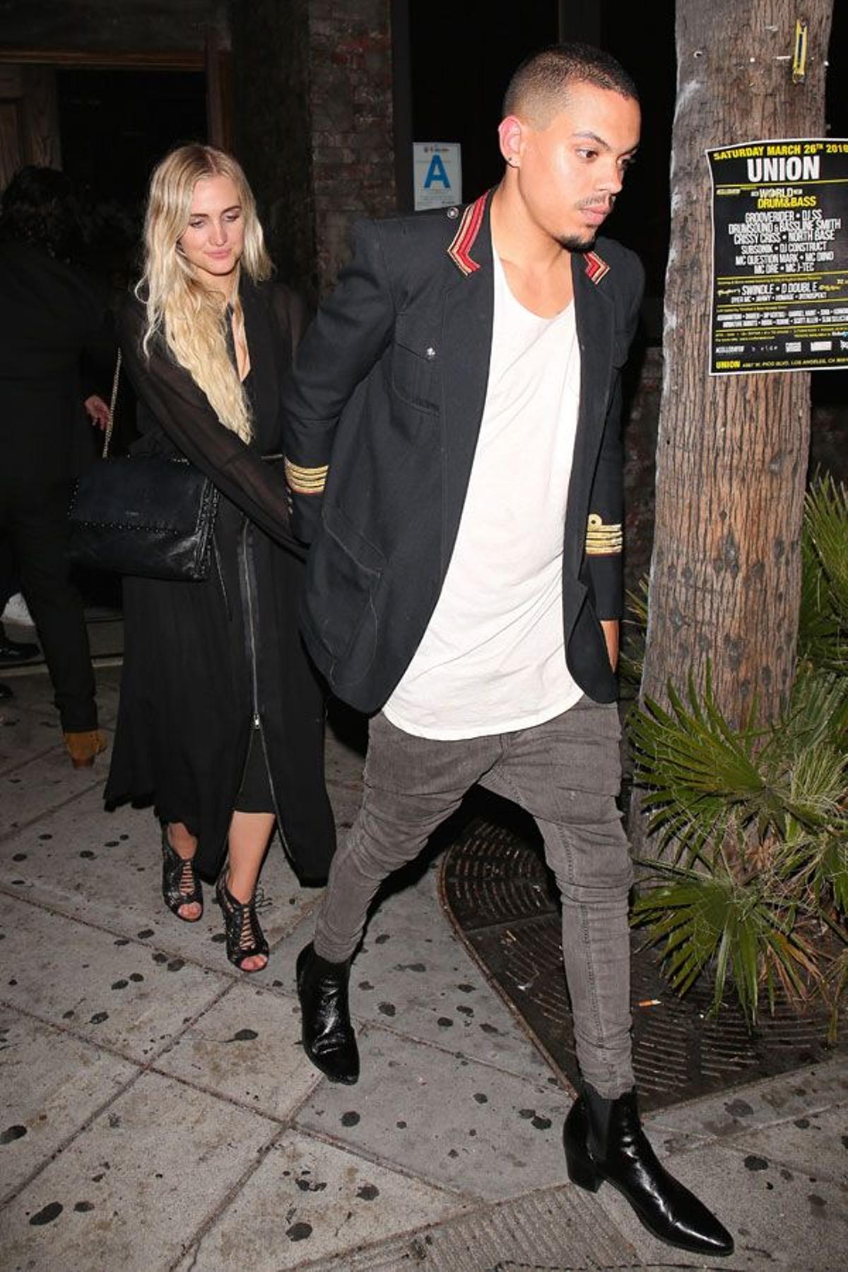 Ashlee Simpson y Evan Ross en la fiesta de cumpleaños de Lady Gaga