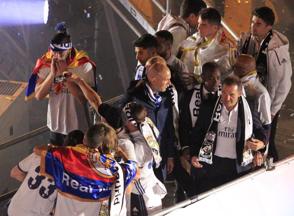 Fiesta del Real Madrid en Cibeles