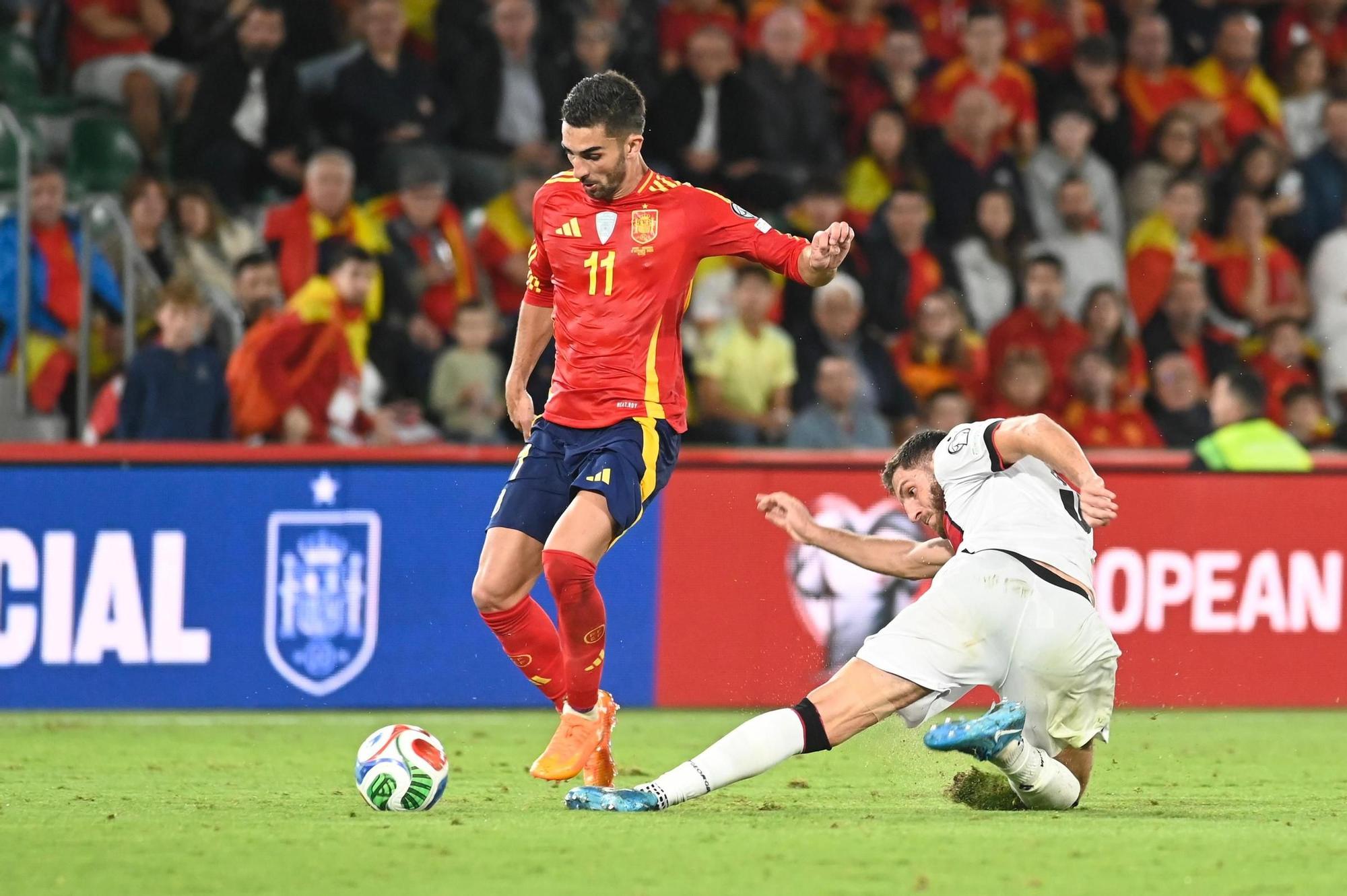 España - Georgia, en imágenes