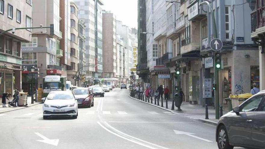 Tramo de la calle San Andrés pendiente de remodelación.