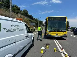 Muere una mujer en Ourense atropellada por un autobús