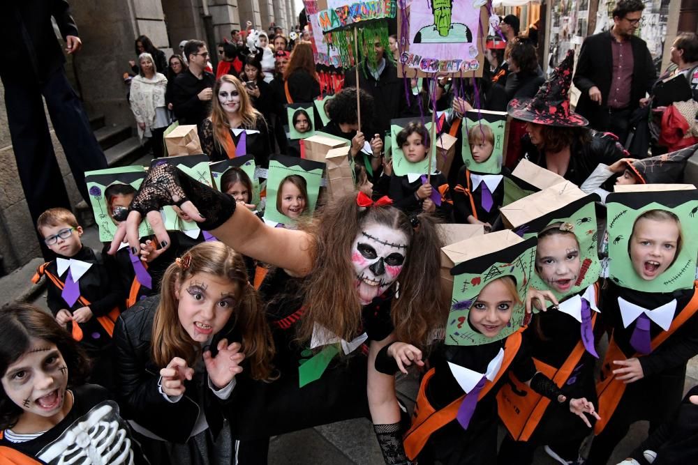 El desfile partió de la plaza de Lugo y finalizó en María Pita.