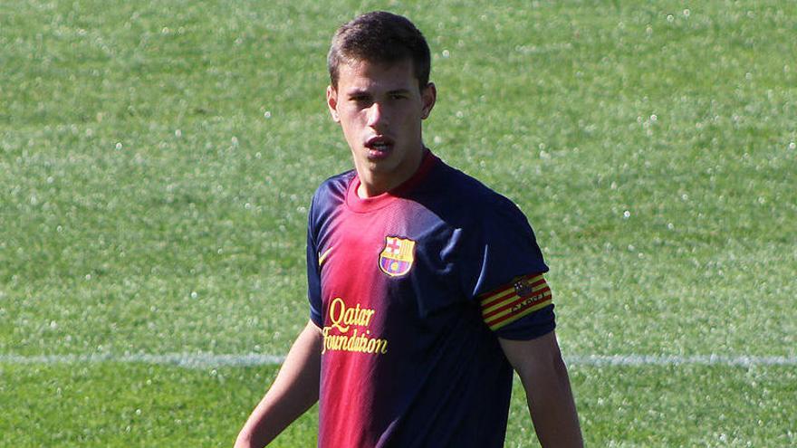 Nando Quesada, en su etapa como juvenil en el FC Barcelona.