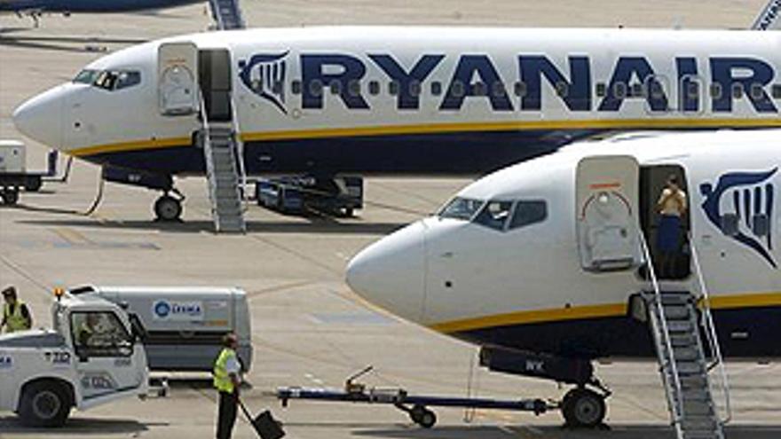 Aterrizaje forzoso de un avión de Ryanair con destino a España