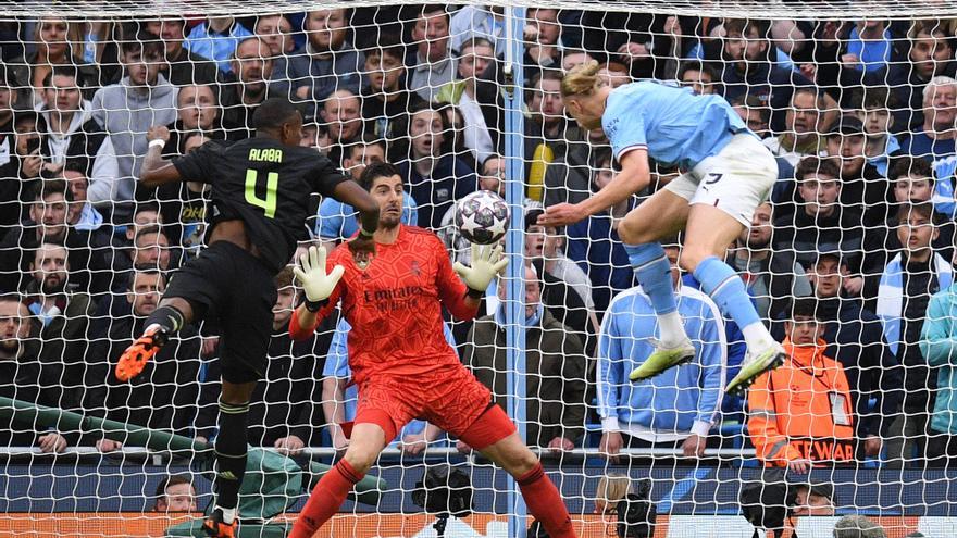 Manchester City - Real Madrid: Courtois fue una pesadilla para Haaland