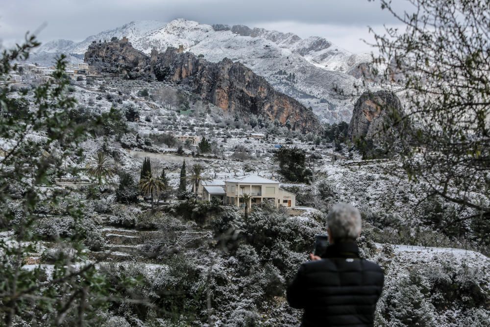 Nieve en la Marina Baixa