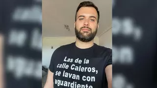 Salaya, con camiseta del Redoble: "Disfrutad del día, me dais mucha envidia"