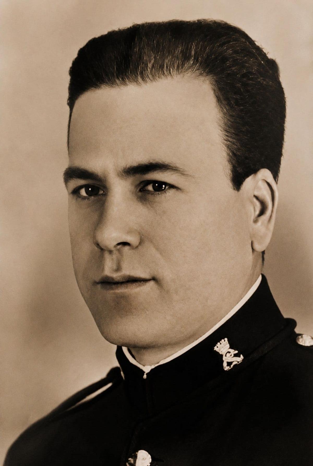 Francisc o MUñoz Serrano durante su etapa de formación en la Academia de la Policía