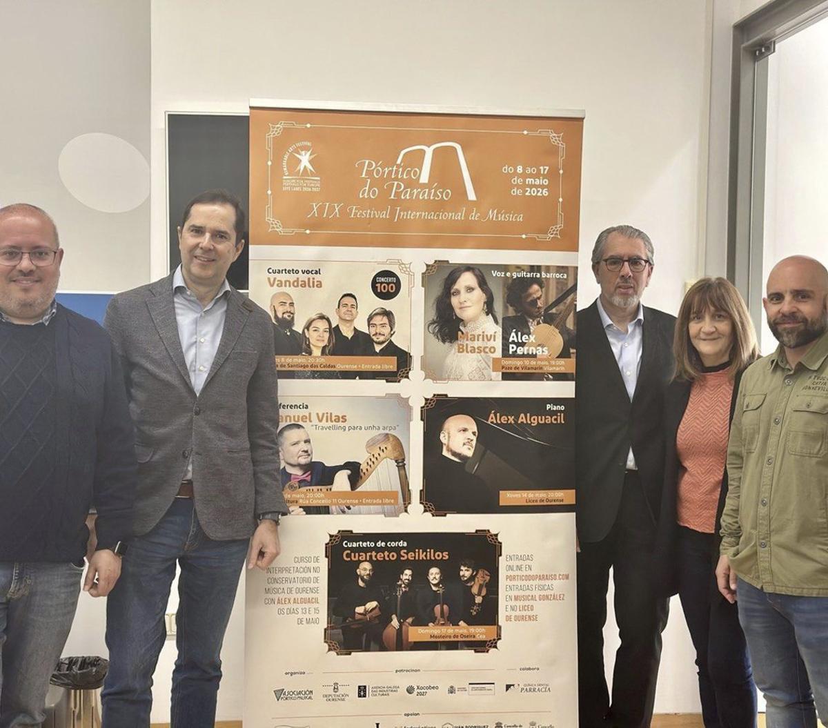 Las autoridades presentes en la presentación del festival. | FDV