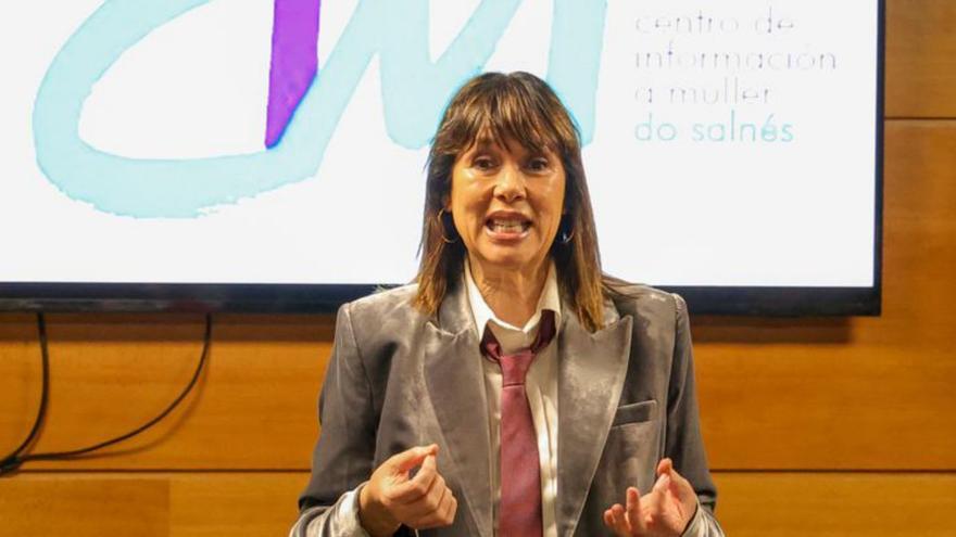 Lozano durante un acto en O Salnés. | Iñaki Abella