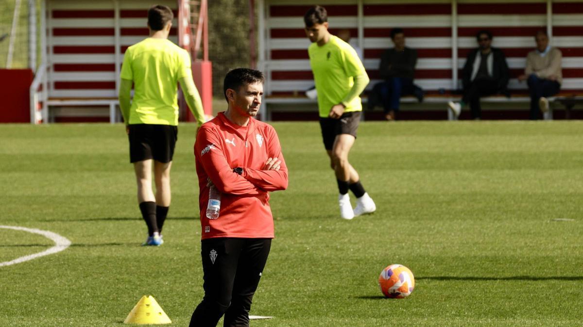 Asier Garitano, en Mareo.