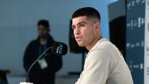 Carlos Alcaraz ofrece una conferencia de prensa previo a su debut en el Argentina Open