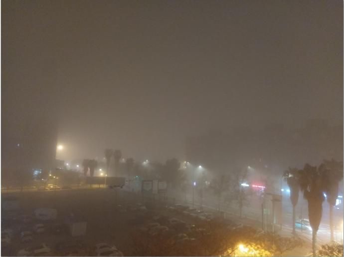 La niebla  obliga a cortar carreteras en València
