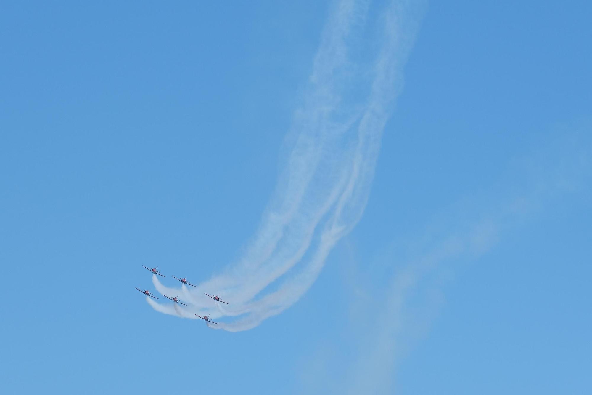 Espectáculo aéreo de Patrulla Águila en Málaga