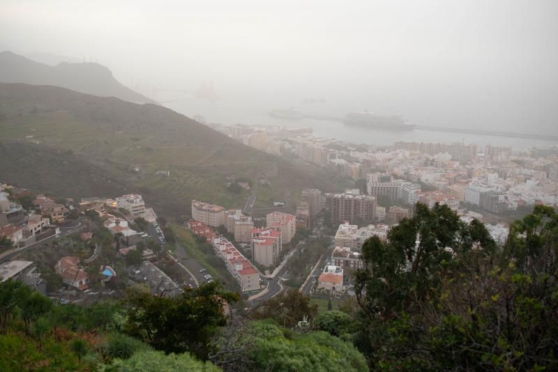 Martes de Carnaval con calima en Santa Cruz de Tenerife