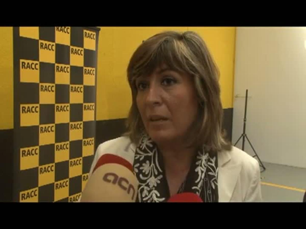 L’alcaldessa de l’Hospitalet, Núria Marín, visita les noves instal·lacions del Racc a la ciutat.