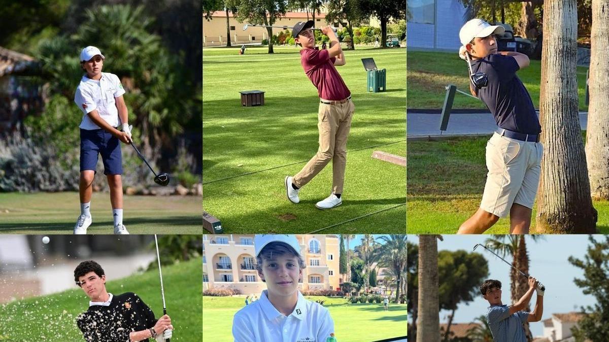 Los seis jugadores del Guadalhorce Golf que compiten en el Campeonato de España de Tarragona