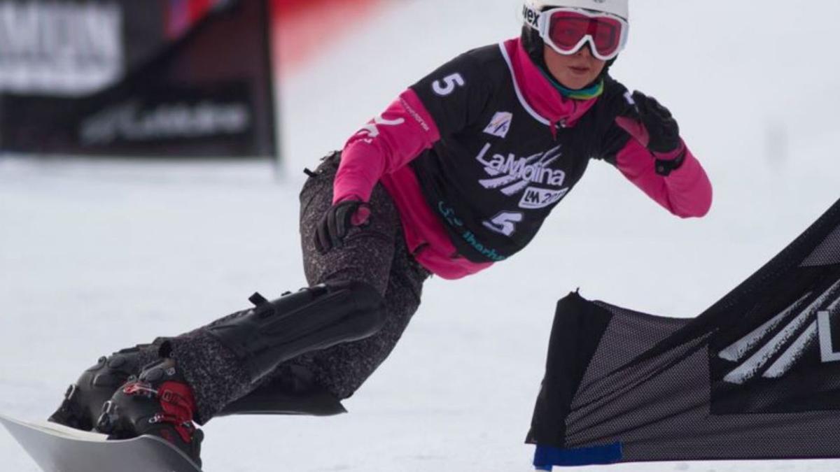 Celebració d’un campionat d’snowboard a la Molina. | TWITTER LA MOLINA