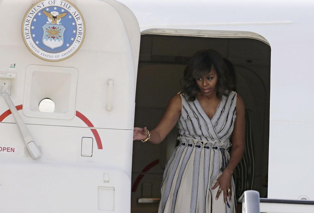 Michelle Obama, la Primera Dama de Estados Unidos, llega a Madrid
