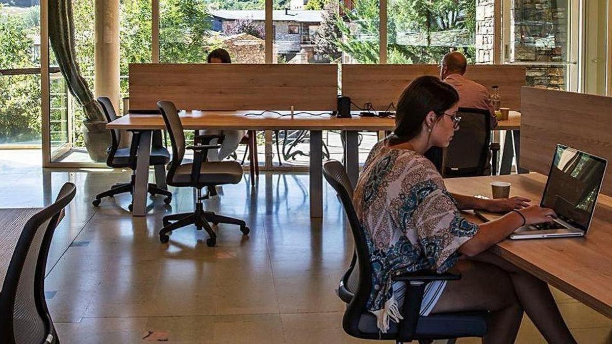 L’espai de Cerdanya Viva Coworking de Prullans, en una imatge d’arxiu