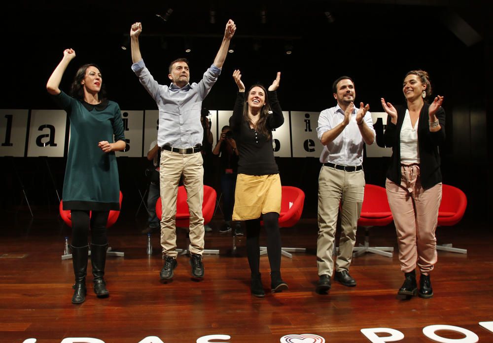 Acto de Unidas Podemos en el Palacio de Ferias de Málaga