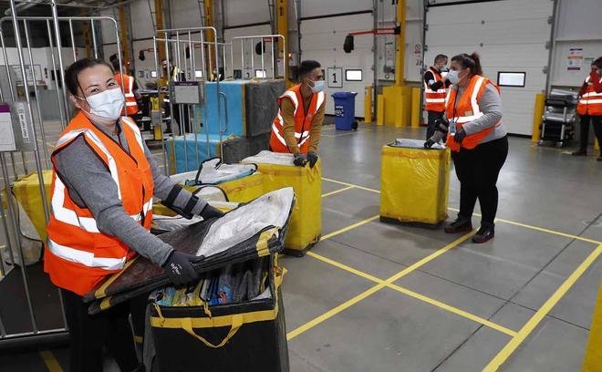 Trabajadoras de Amazon en Porriño