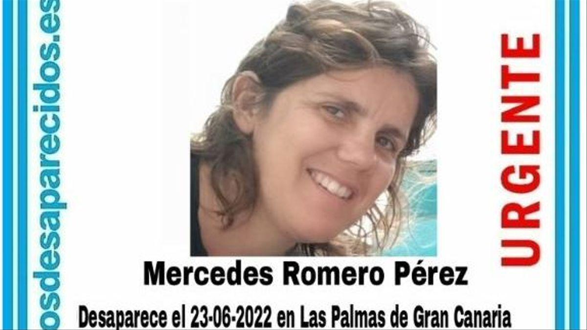 Mercedes Romero Pérez, desaparecida en Las Palmas de Gran Canaria.