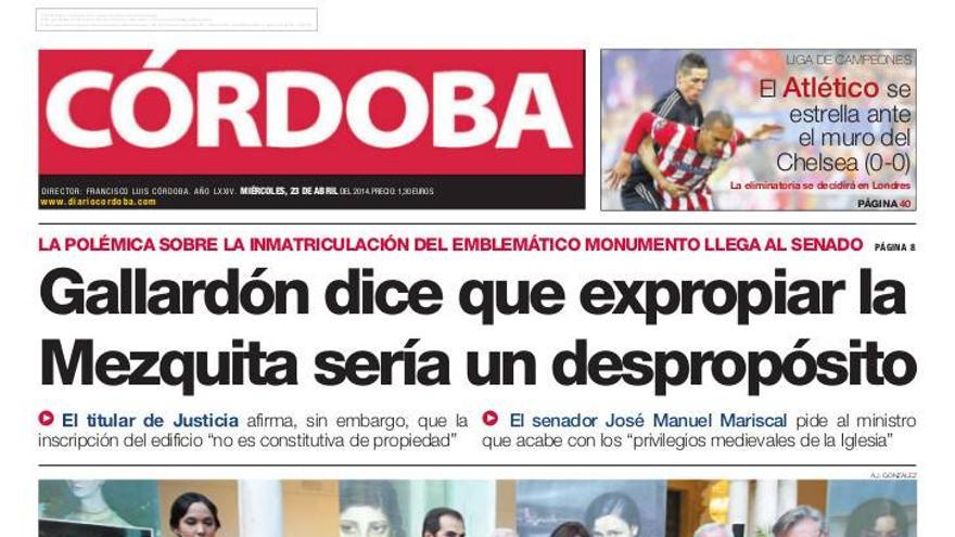 La portada de CÓRDOBA