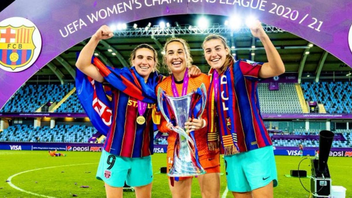 Mariona Caldentey, Cata Coll y Patri Guijarro aspiran a revalidar el título logrado en 2021. | FCB