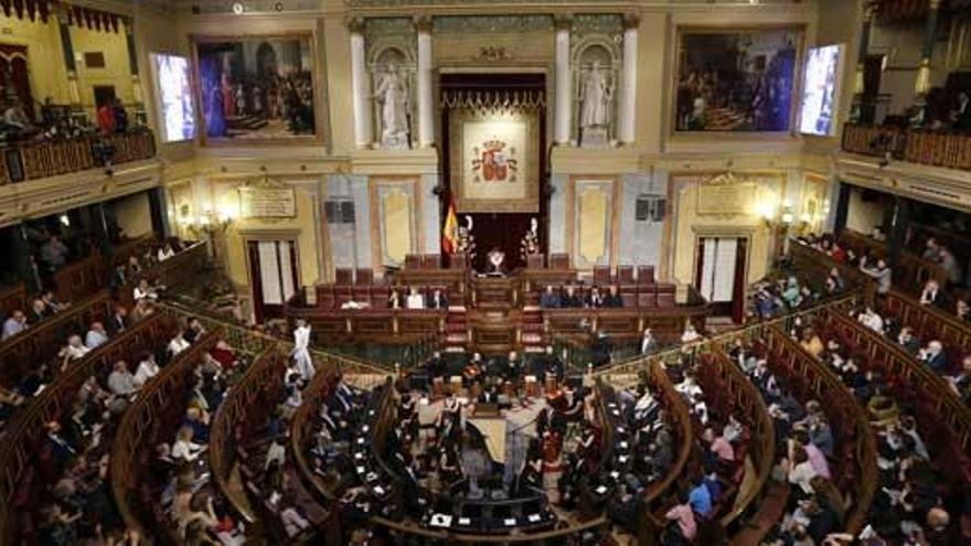 Vista del hemiciclo del Congreso.