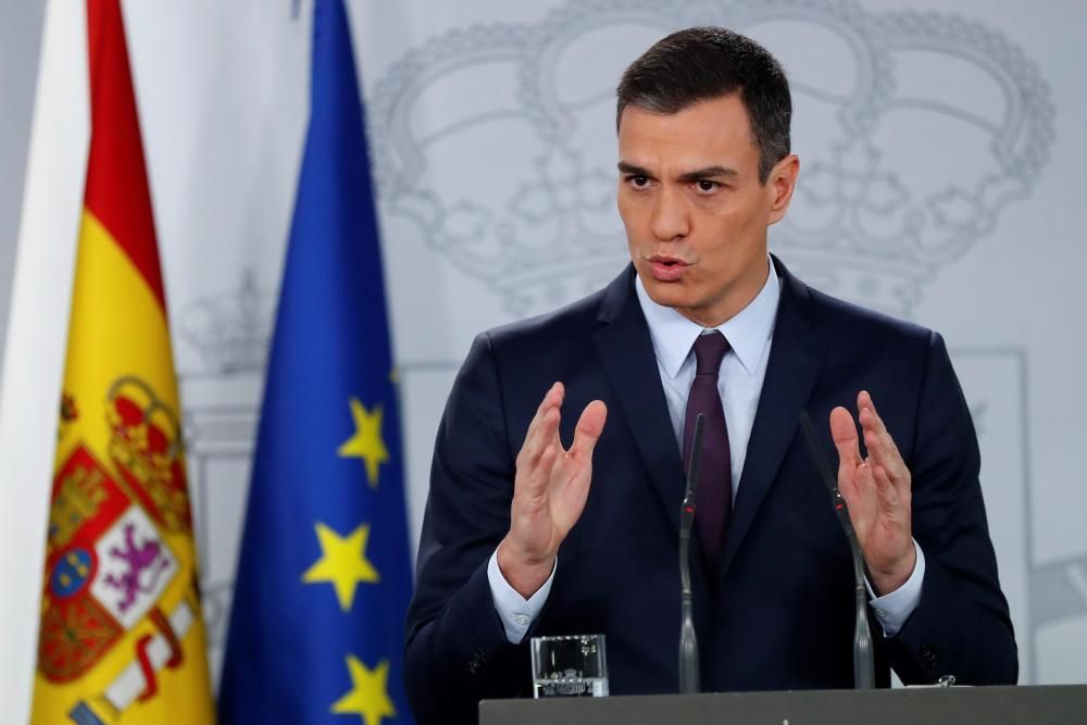 Pedro Sánchez anuncia elecciones generales para el próximo 28 de abril.